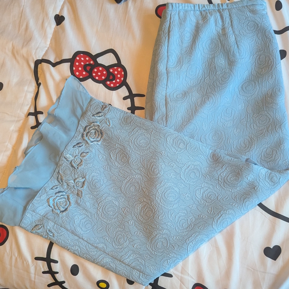 Y2K Blue Midi Skirt Size 8 from Plaza South